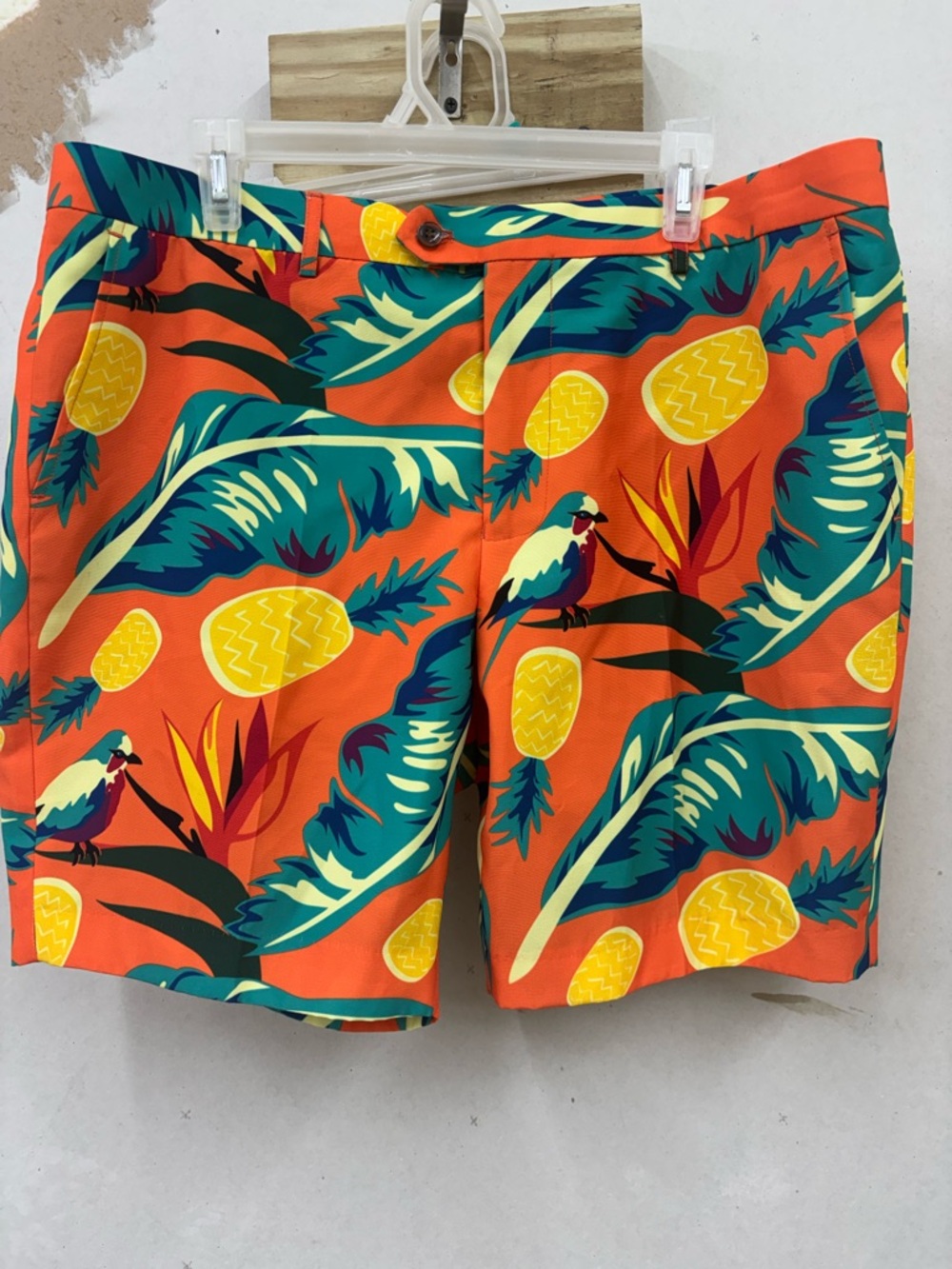 Shinesty vibrant tropical print shorts men size 38-NWOT